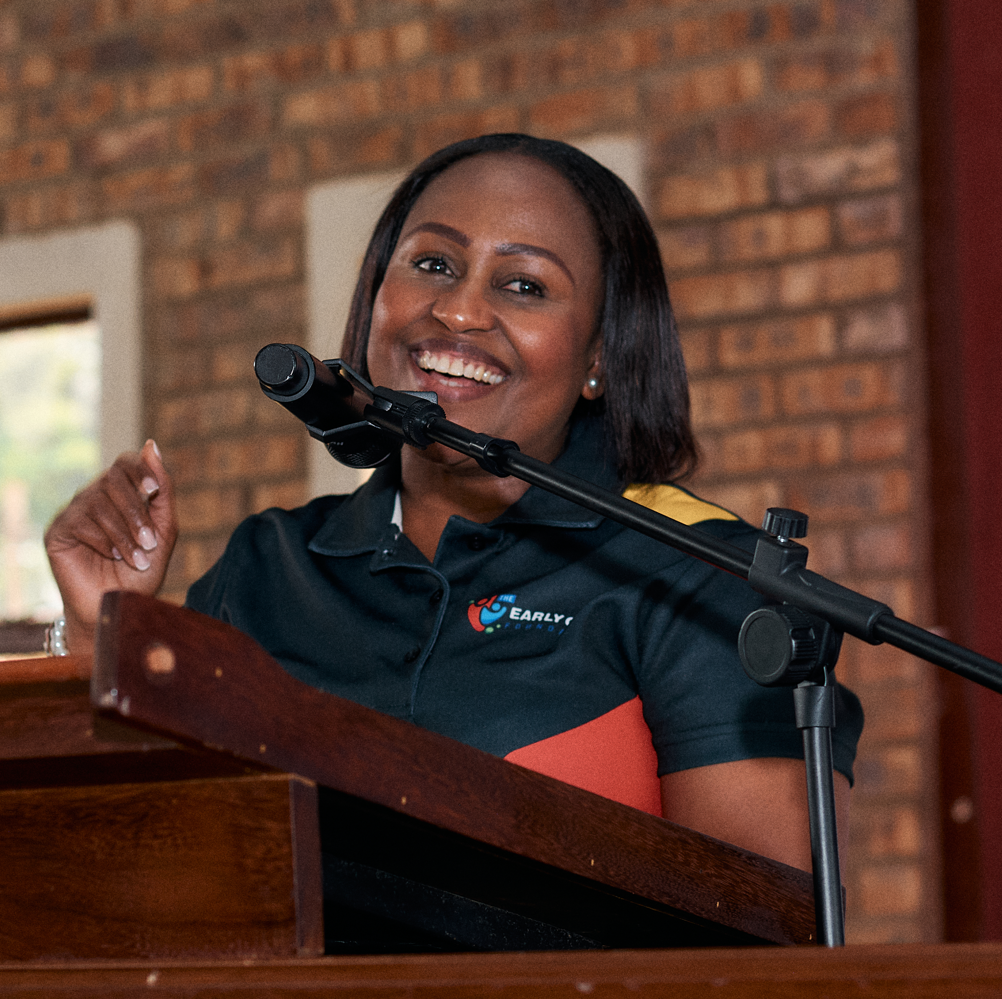 On-site event documentation with attendees in frame